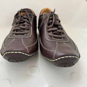 Cole Haan Leather Casual Driving Shoe, Chocolate